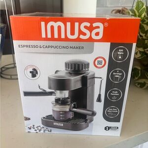 IMUSA Black Espresso & Cappuccino Maker